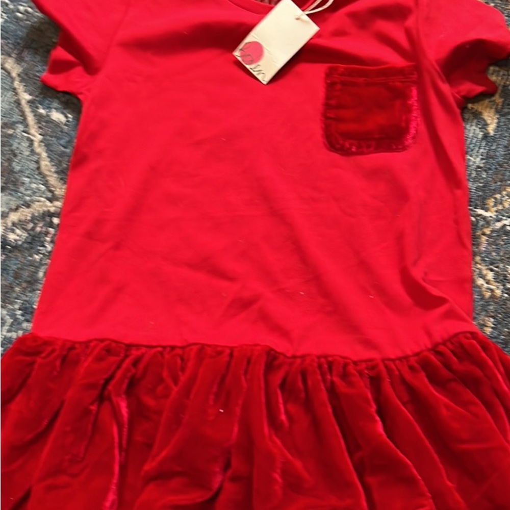 Precious red holiday top Christmas ,valentines, anytime
